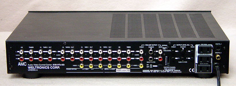 AMC Weltronics AV81HTc-DD preamps