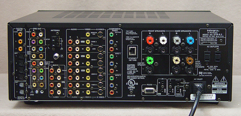 Onkyo Integra DTR-8.3 surround receivers