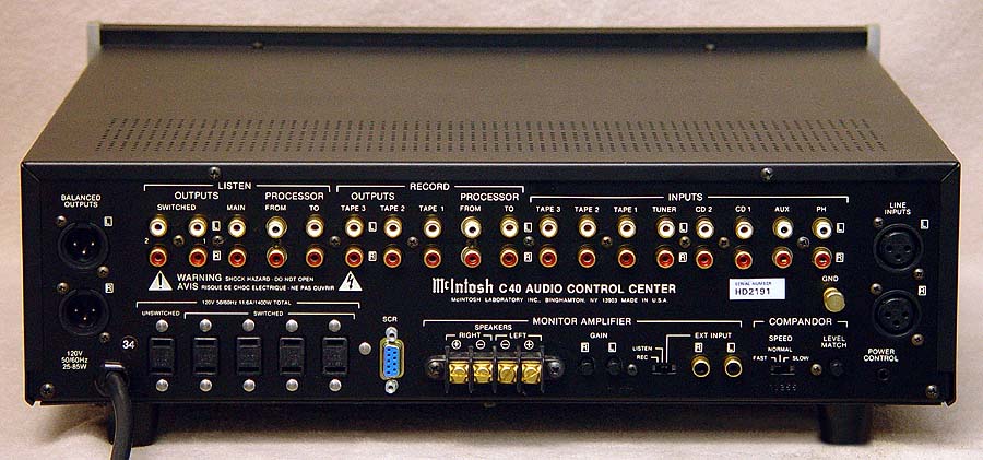 McIntosh C40 preamps