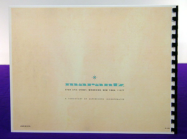 Marantz 18 manuals docs