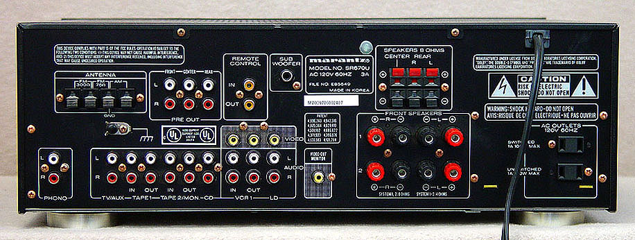 Marantz SR670 surround receivers
