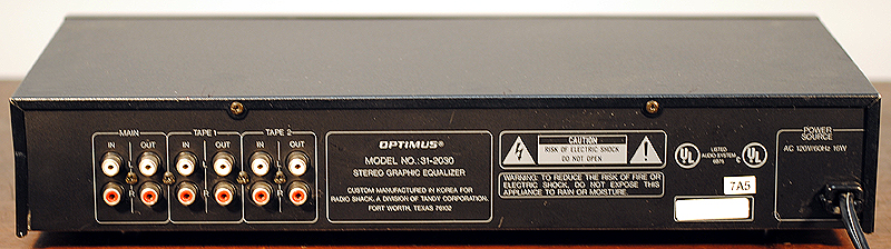 Optimus 31-2030 equalizers
