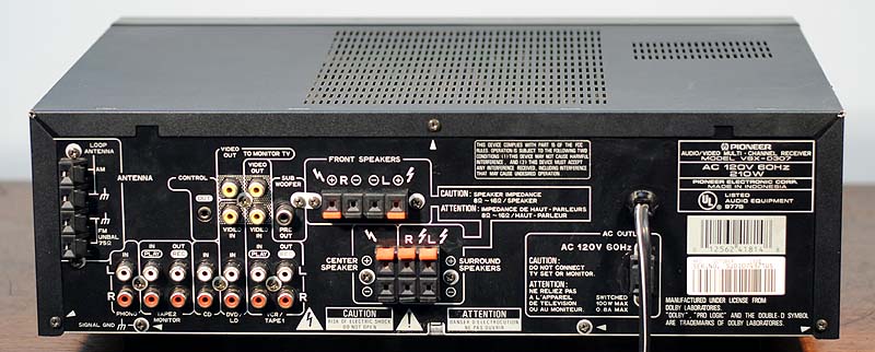 Pioneer VSX-D307 surround receivers