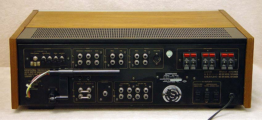 Pioneer SX-1010 receivers