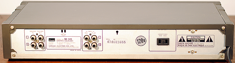 Sansui SE-510 equalizers