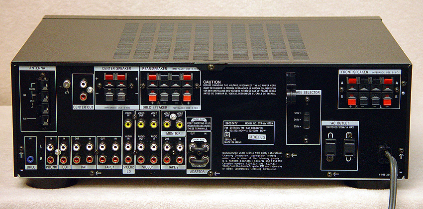 Sony STR-AV1070X surround receivers