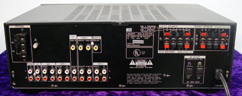Sony STR-D790 surround receivers