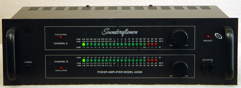 Soundcraftsman A2502 power amplifiers