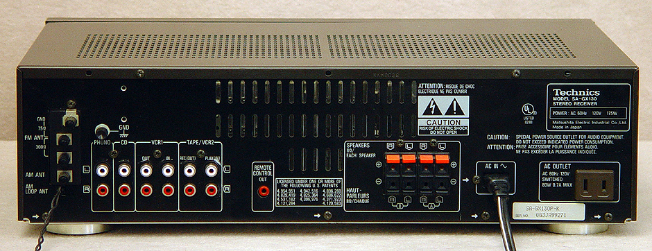 Technics SA-GX130 receivers